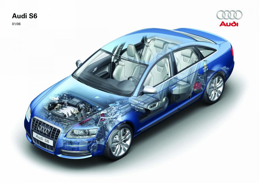 Схема Audi S6 Sedan (4F, C6) 2006 года  (фото 21 из 35)